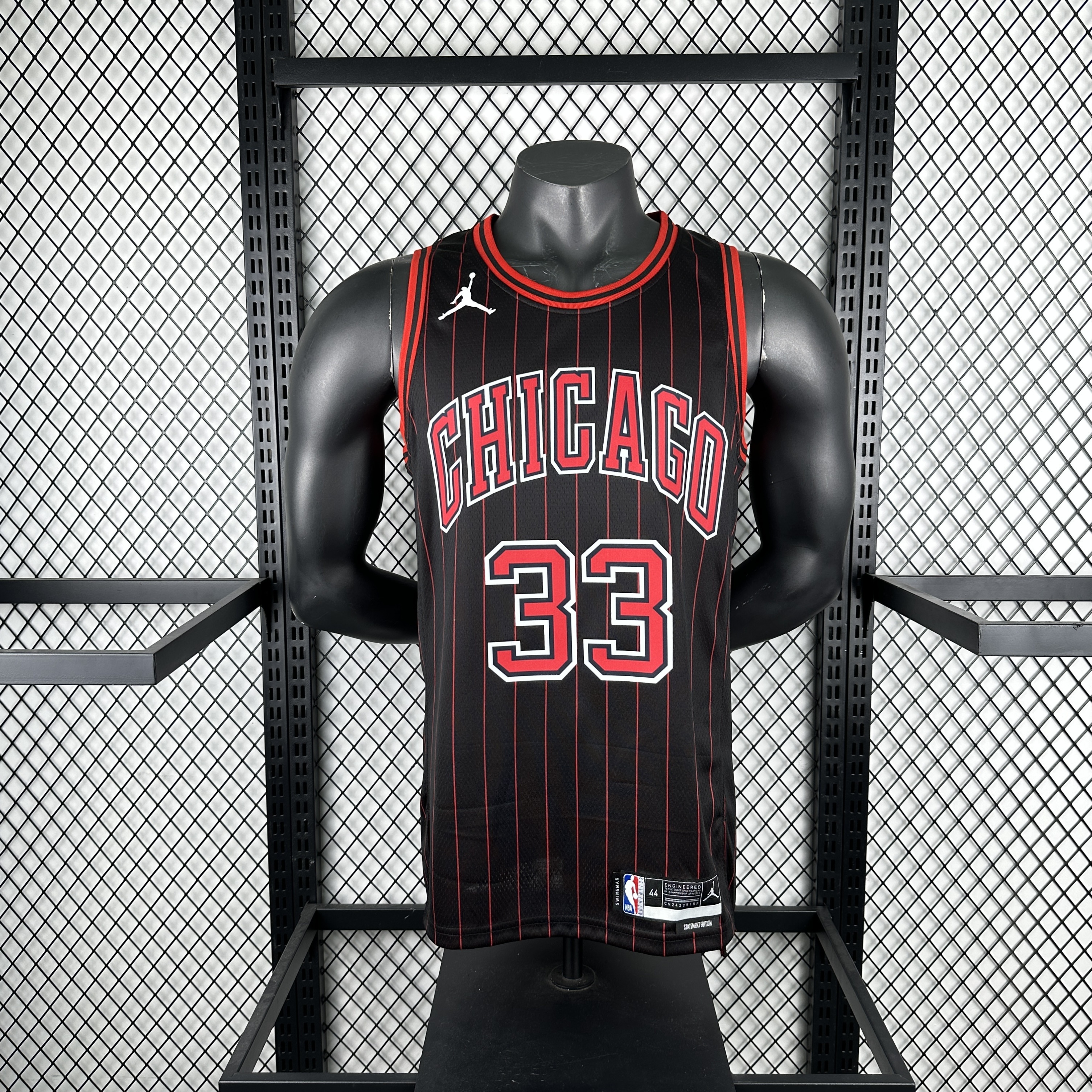 Men Chicago Bulls #33 Pippen black 2025 NBA jersey->new york knicks->NBA Jersey